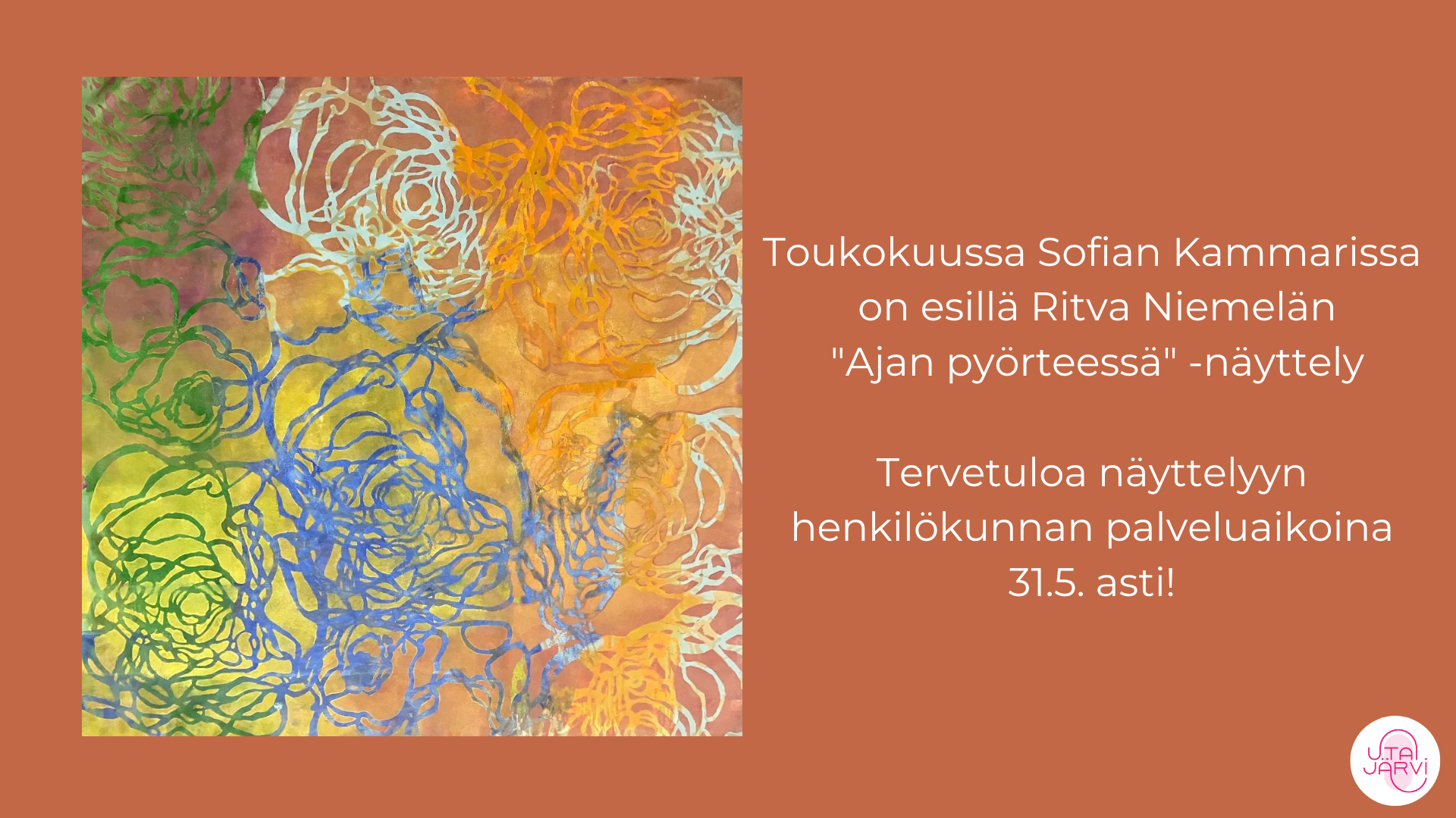 Sofian kammarin toukokuun näyttely Ajan pyörteissä