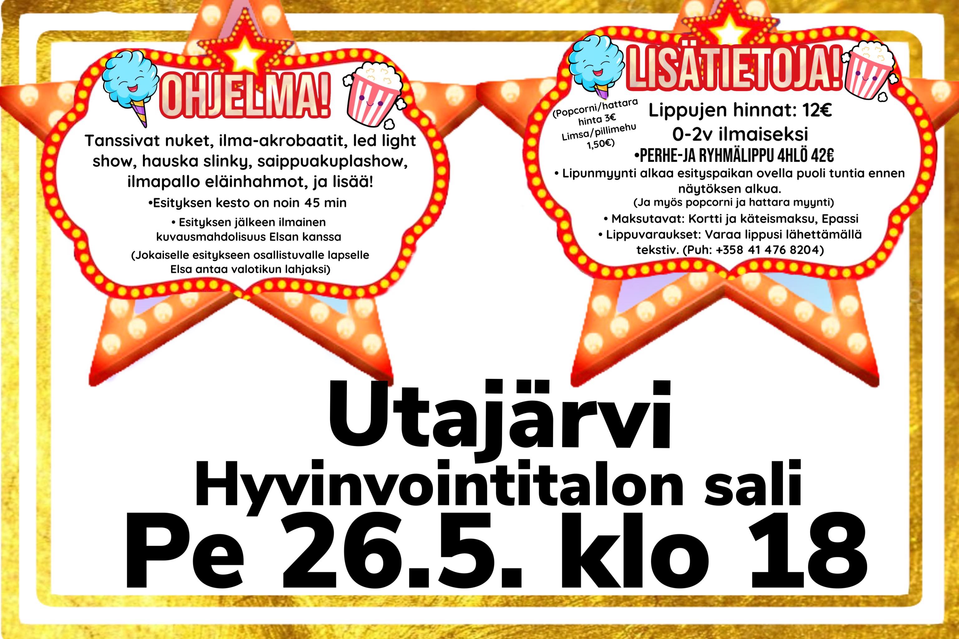 SIRKUSESITYS hyvinvointitalon liikuntasalissa