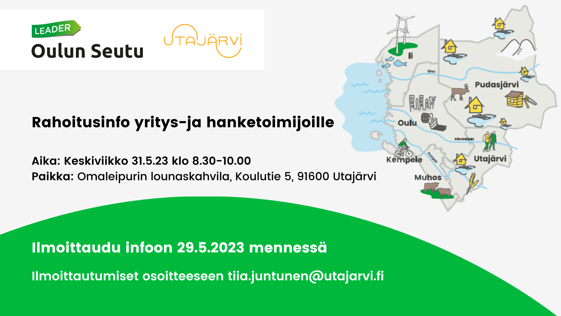 Yritys- ja hanketuki-info Utajärvellä