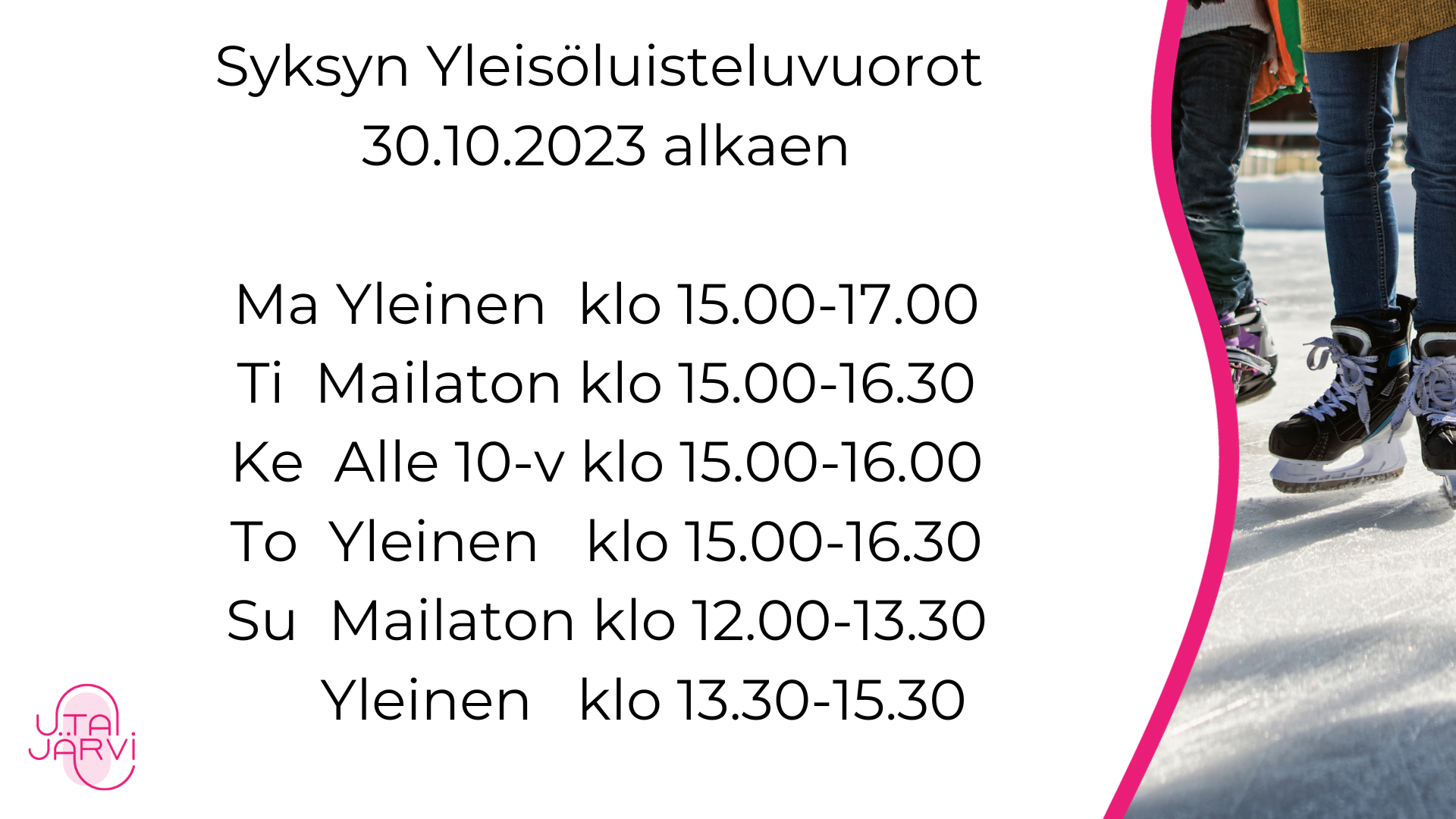 Syksyn yleisöluisteluvuorot