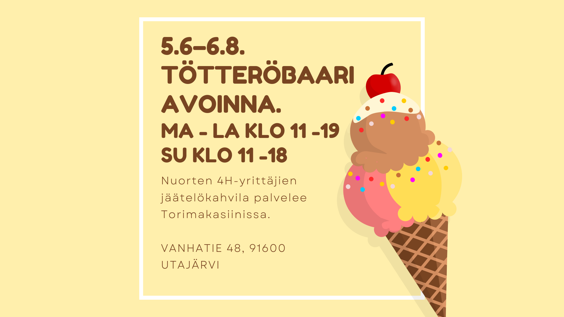 Tötteröbaari torilla